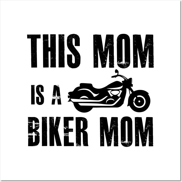 this mom is a biker mom,Gift for Mother, Gift for Women, Mom Christmas Gift, Mom Birthday Gift Wall Art by CoApparel